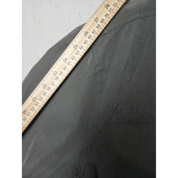London Fog‎ Lightweight Full Zip Jacket Olive Green Waist Length Pockets XL - Picture 3 of 7